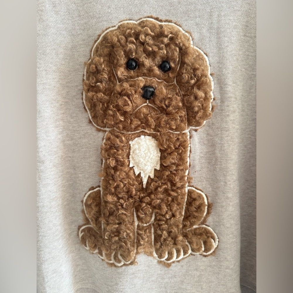 Adorable  Sweater with Poodle Design